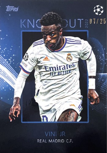 Vinicius Jr 2022 Topps Knockout 7/25 Jersey Match Real Madrid