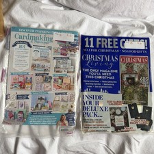 2 New Craft Magazines Card Making  Paper Craft Iss 206, Christmas Living Iss 1