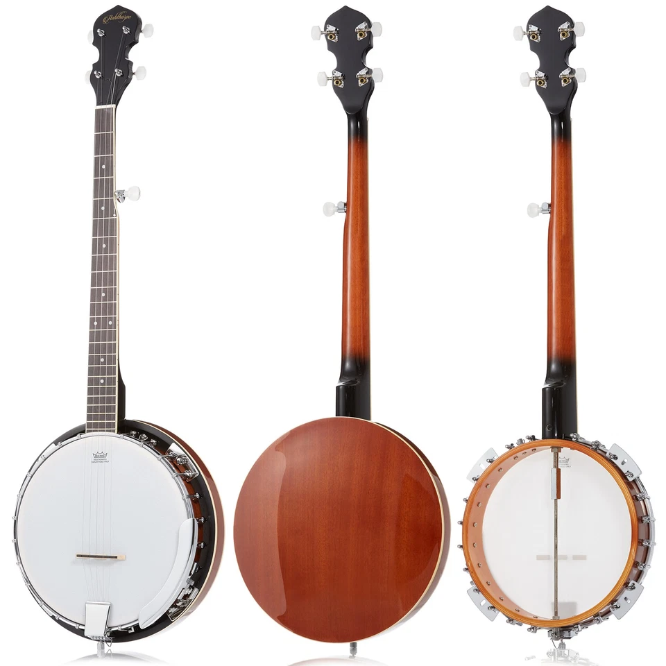 5-String Banjo, Left Handed w/ Closed Back, Mahogany Resonator, Geared 5th Tuner - Image 2 of 4