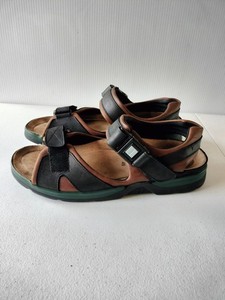 Mephisto Shark Fit Sandals Mens 46 EU/ 12 US Black Brown Leather Comfort Travel Mephisto Shark Men main image 2