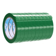10Pcs 9/16" x 98.4 Yd Poly Bag Sealing Tape, Dark Green