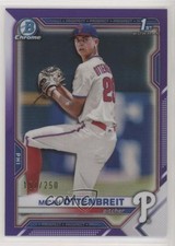2021 Bowman Draft Chrome Purple Refractor 152/250 Micah Ottenbreit #BDC-170 2a9