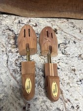 Allen Edmonds Cedar Wood Shoe Trees Size XL Made In USA Gold Plate