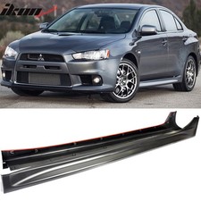 Fits 08-15 Mitsubishi Lancer Evo Side Skirts Extension Pair - Pp Fits 08-15 Mitsubishi Lancer Evo Side Skirts Extension Pair - Pp