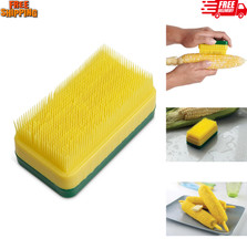 Durable Corn Cleaning Brush with Reusable Bri...