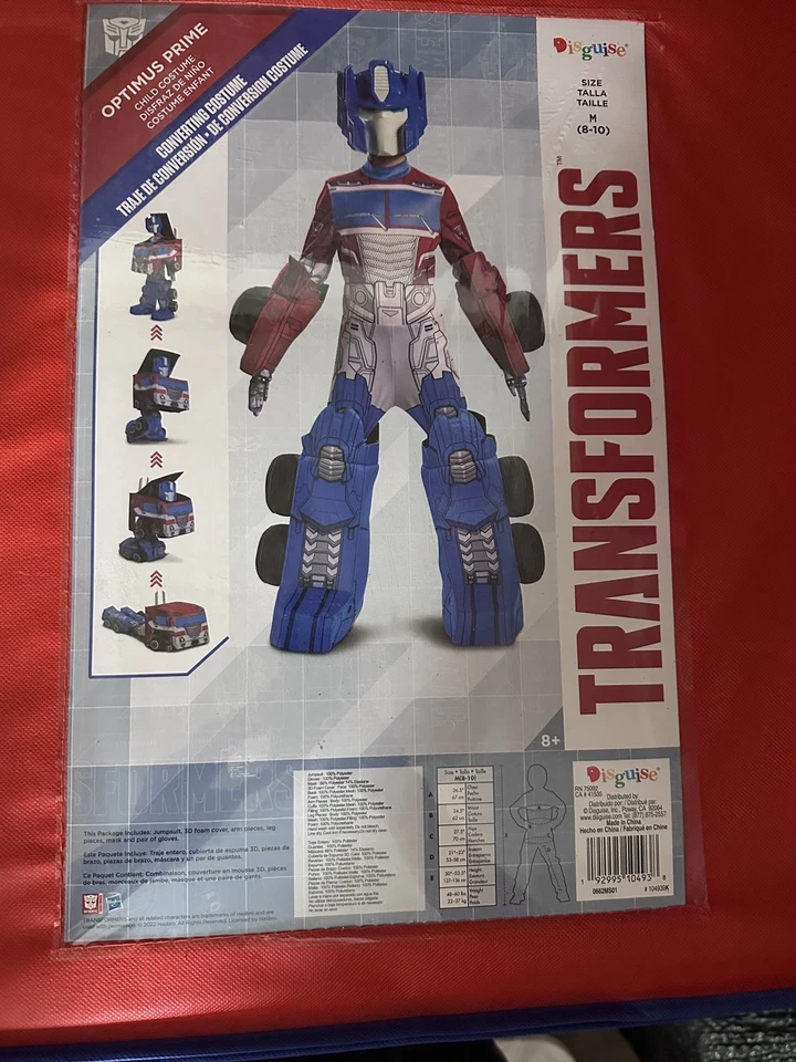 Optimus Prime Converting Transformers New in Box NIB Halloween Child Costume - Image 2 of 4