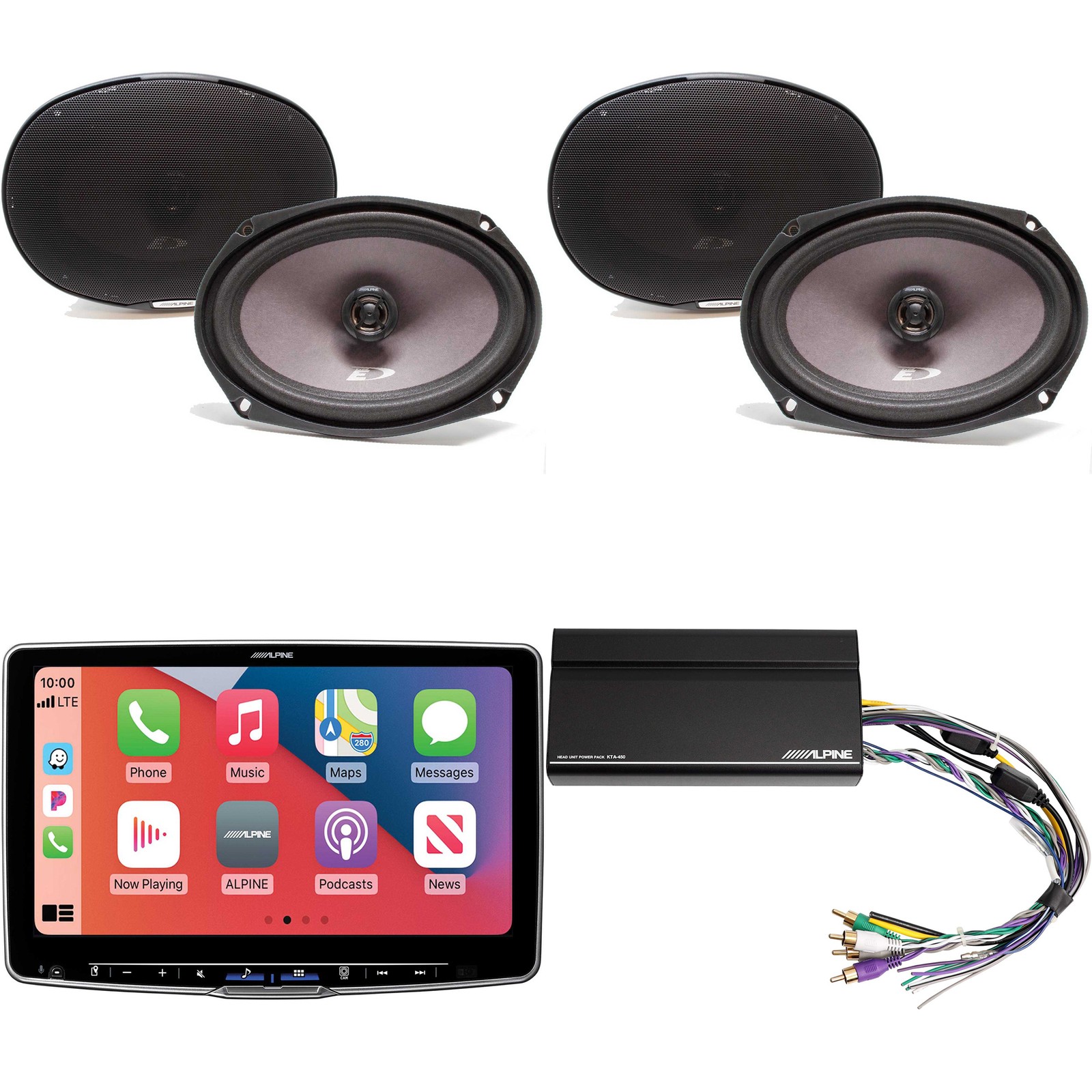 Alpine ILX-F511 Multimedia Receiver + 2 Pairs 6x9 Coax Speakers