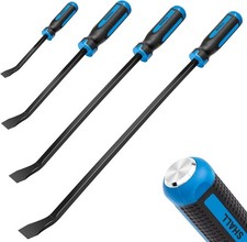 Shall 4-piece Pry Bar Set 8 12 18 And 24 Heavy Duty Pry Bar With Thicker Stri Shall 4-piece Pry Bar Set 8 12 18 And 24 Heavy Duty Pry Bar With Thicker Stri