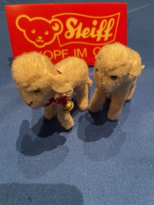 Steiff Vintage Lamb Lamm Lampy Lämmle Halsschleife Mohair Vermutl 3450/10
