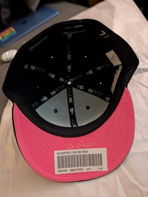 Supreme No Comp Box Logo New Era Fitted Hat Navy FW21 Size 7 1/2