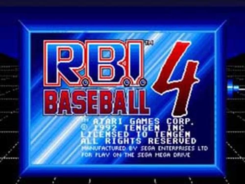 RBI Baseball 4 - Sega Genesis Game Complete