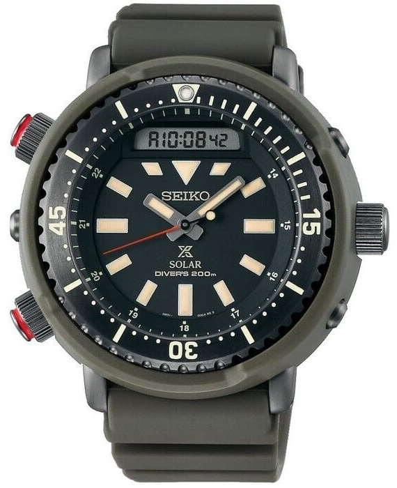 SEIKO ProspeX SNJ031P1 Solar Watch Green Diver 200m Street ARNIE
