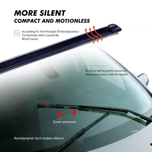 For Volkswagen Passat 2012-2021 FRONT 24"+19"WINDSHIELD WIPER BLADE High Quality - Picture 4 of 14