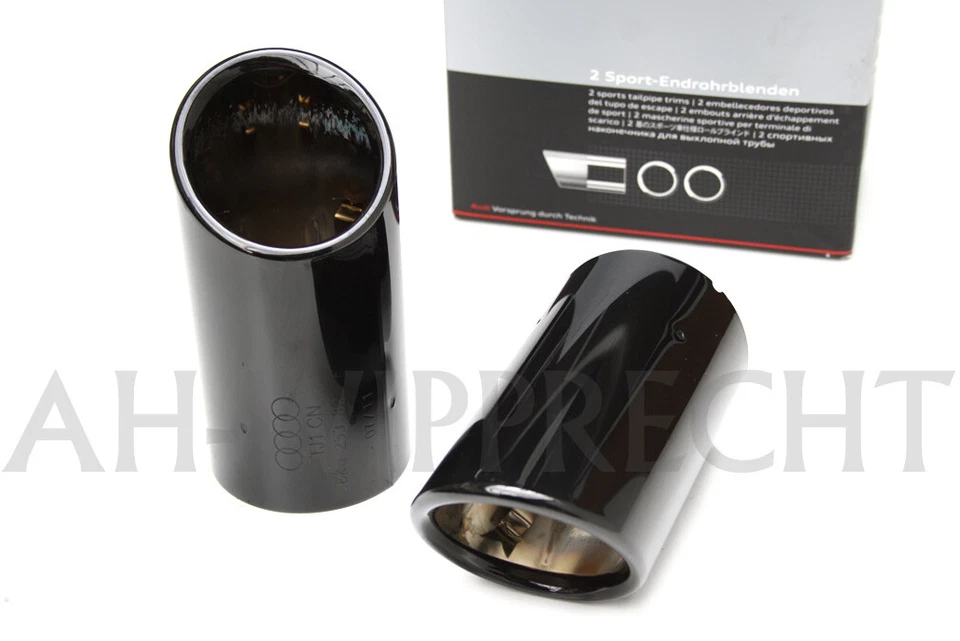 NUEVO original A4 A5 A6 A7 Q5 Allroad Audi tubos de escape 2x tubos negros OEM - Imagen 2 de 2