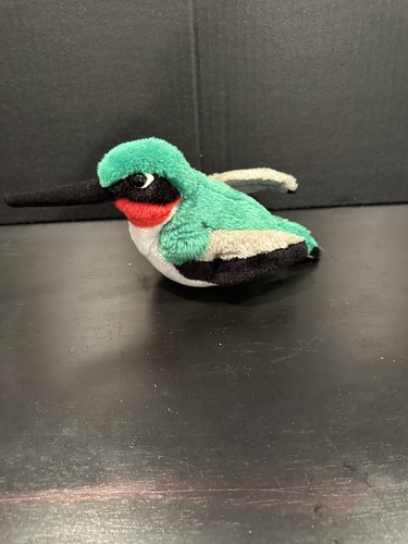 Audubon Wild Republic Ruby Throat Hummingbird 9” Plush Stuffed Animal Realistic - Picture 3 of 3