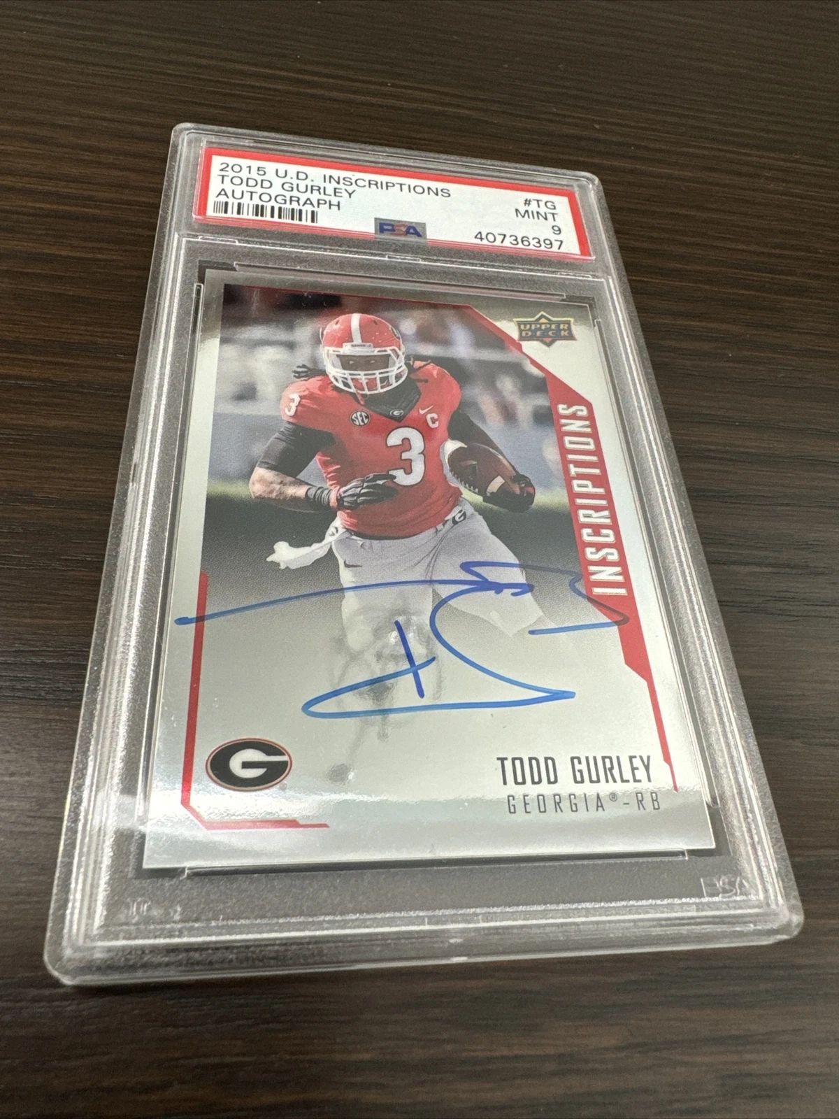 Todd Gurley Upper Deck Inscriptions #TG Autograph