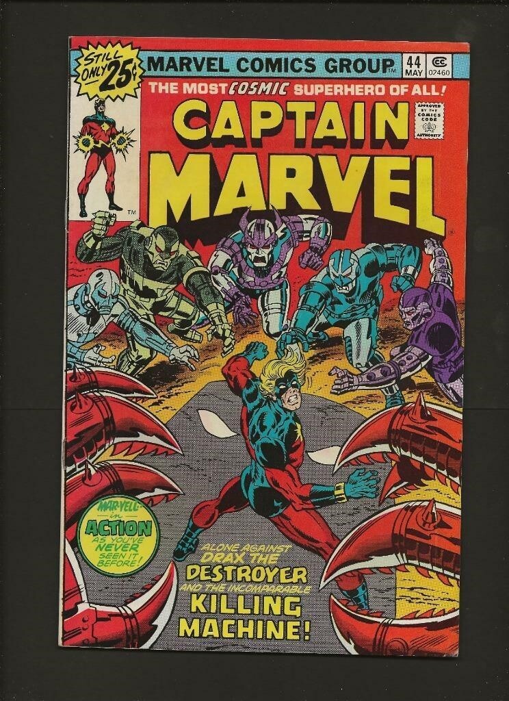 Captain Marvel 44 VF 8.0 High Definition Scans | eBay