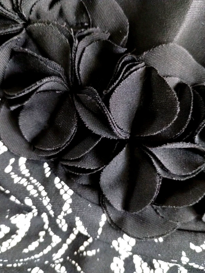 Alfani Floral Applique Lace Print Dress - Image 3 of 4