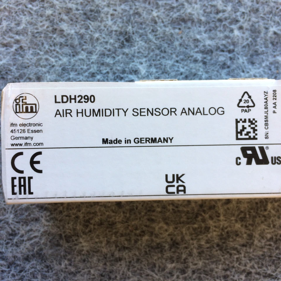 Sensor de humedad del aire analógico IFM LDH290 enlace E/S Alemania NOS Foto 2 de 4