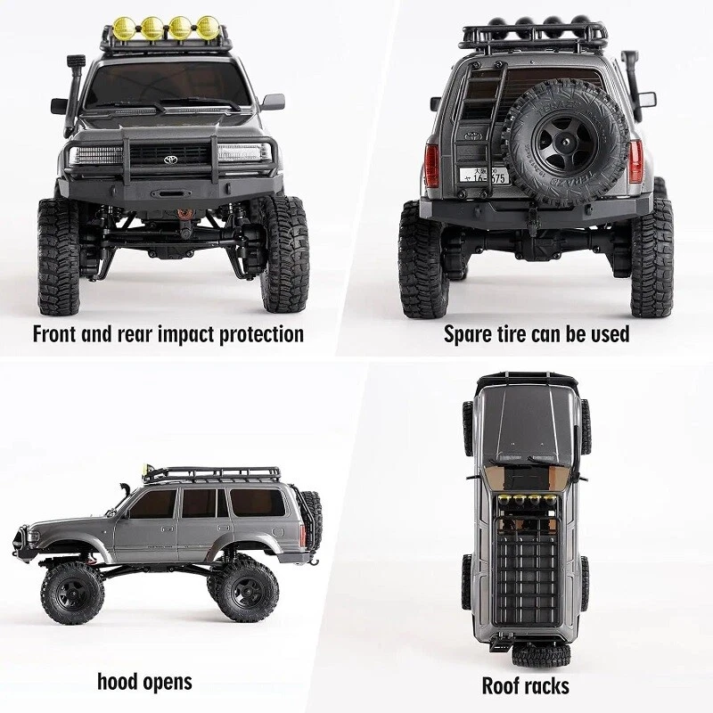 FMS FCX18 1/18 Toyota Cruiser LC80 Cruiser Offroad 4X4 4WD RC Rock Crawler Car - Image 4 of 4