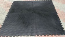 Milk Parlor mat 1mx1mx20mm solid rubber interlocking coin top design