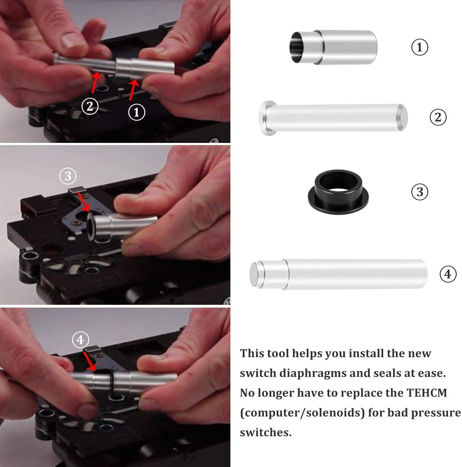Pressure Switch Install Tool Repair Kit for GM Transmissions 6T70 6T75