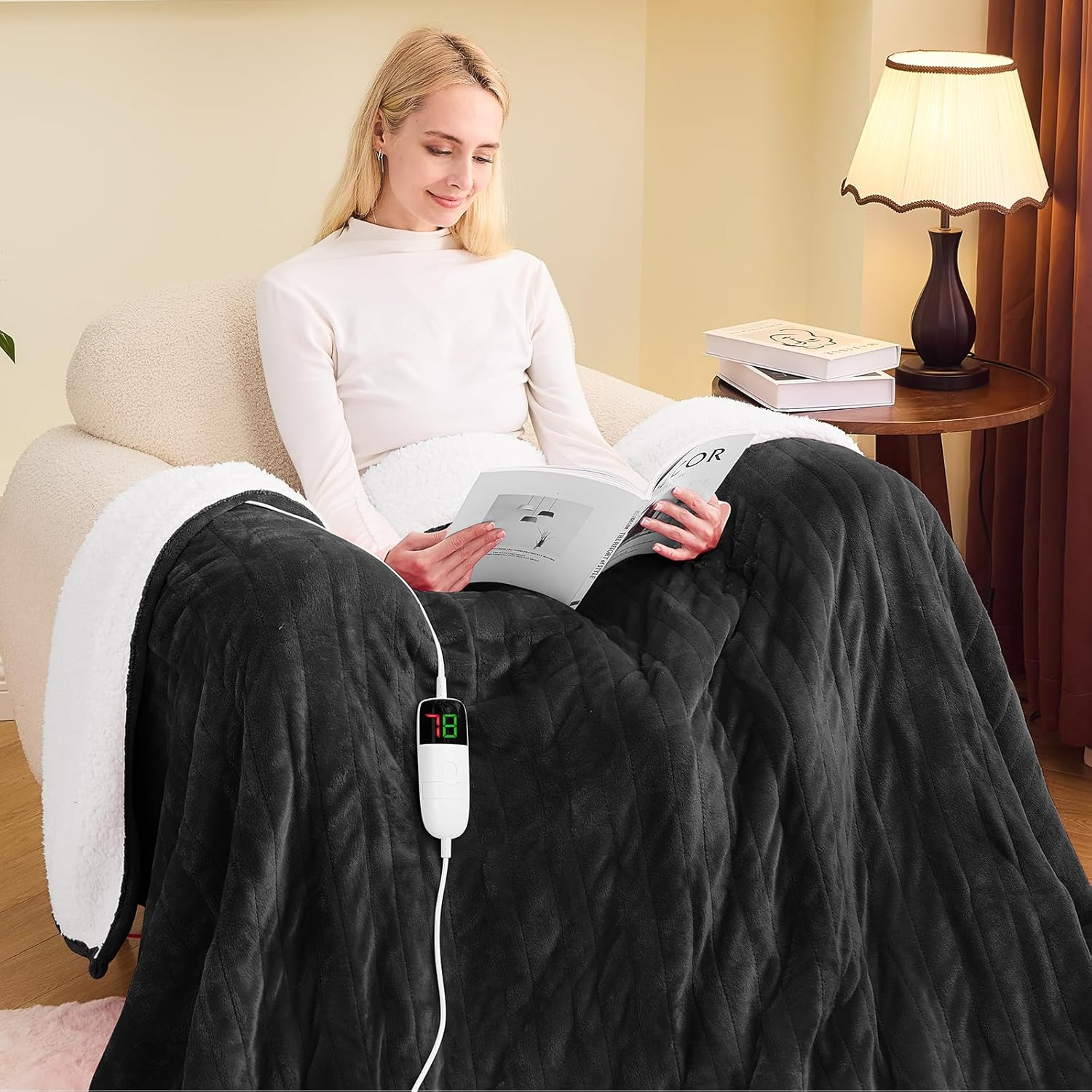 Heated Blanket Electric Full 72