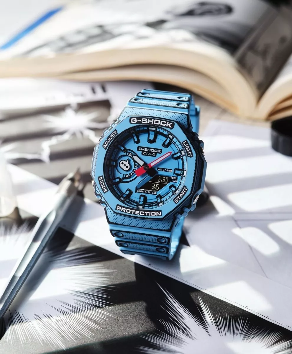CASIO カシオ G-SHOCK GA-2100MNG-2AJR マンガ 青