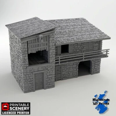 PRINTABLE SCENERY Kings Stables Scatter Terrain Tabletop Gaming DnD 3D Print 32/28/20/15/10mm