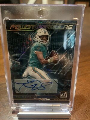 2021 Panini Donruss - Power Formulas Autographs #PF10 Tua Tagovailoa /99 (AU)