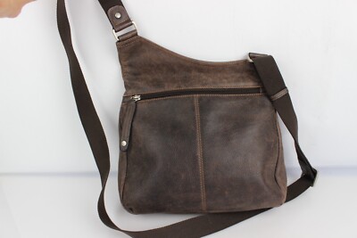 Sac Bandoulière ARTHUR & ASTON En Cuir Marron - Taille Moyenne - Excellent état Occasion