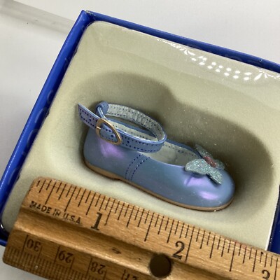 Ceramic Ballet Slippers  Ballerina Shoes Miniature In Box Waters Edge 2  Vintage