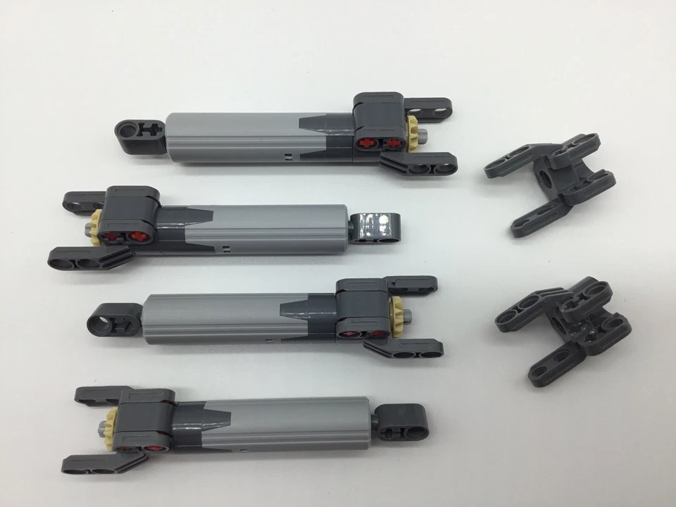 4x LEGO® Technic Linear Aktuator / Actuator Set 61927 grau 8043 Technik MOC AFOL - Bild 3 von 4