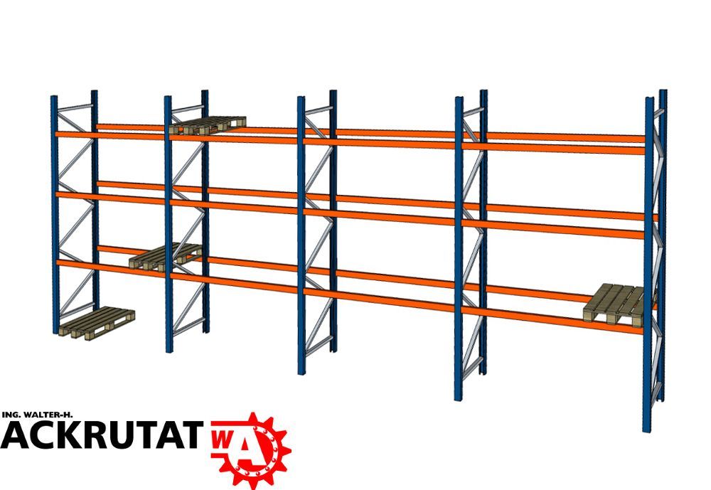 Schwerlastregal Palettenregal Regal Fachlast 1.000 kg Feldlast 2.000