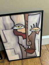 Quality 12 X 16 Aluminum Glass Frame w/print NEW Shipping Included