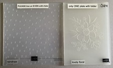 Lot of 4 Sizzix/Stampin' Up embossing folders