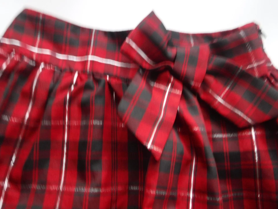Cherokee Girl's Lined Red Plaid Skirt Size XS (4-5) - Image 2 of 4