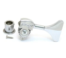 (4) Hipshot POLISHED Chrome USA Ultralite 3/8 Y KEY Bass Machine/Tuner 20650SC *