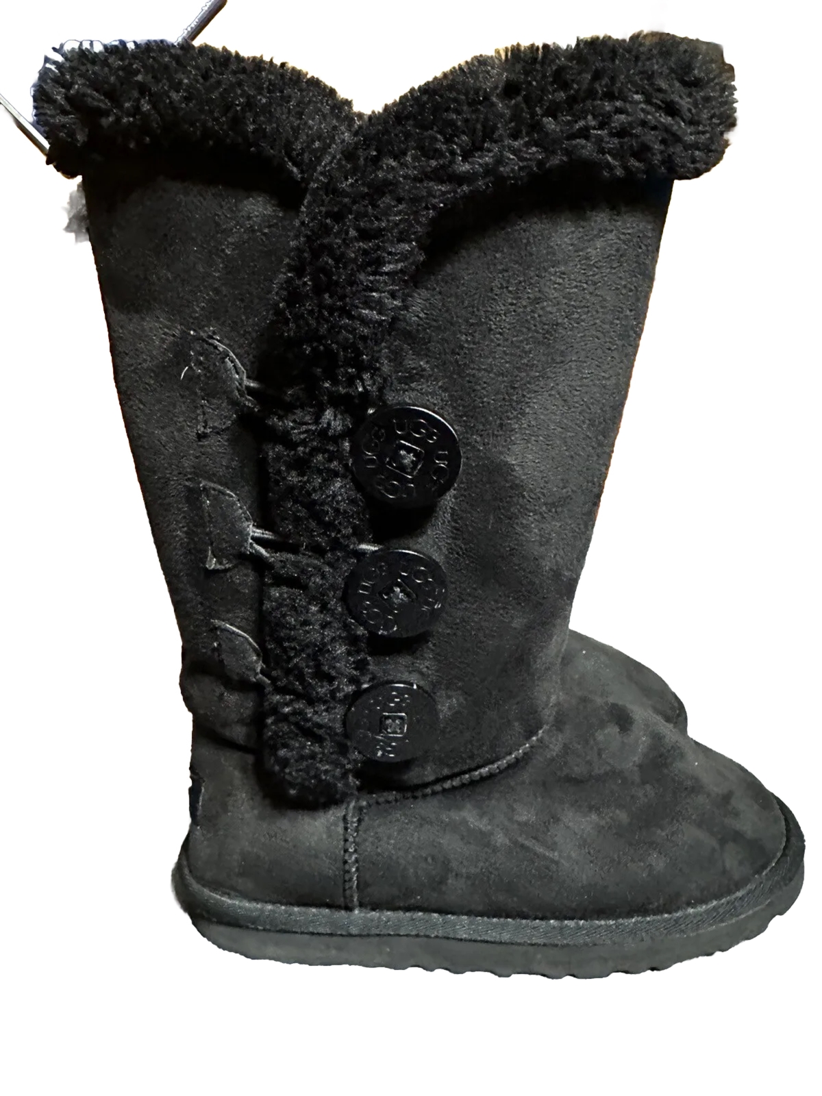 Ugg Bailey Button Triplet Triple Button 1873 Blac… - image 3