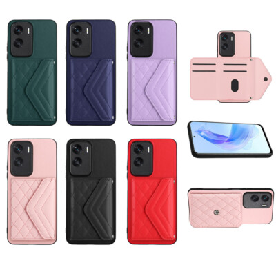 Leder Karten Halter Hülle Ständer Cover für Honor 200 Pro 90 Smart Magic 7/6/5 Lite