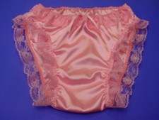 DBL Silky Satin Frilly Sissy Panties CHOICE of Colors