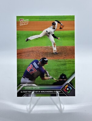 2023 Topps Now Shohei Ohtani K s Trout WBC-17  Troutani  WBC Last Out