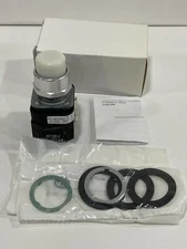 New-Allen Bradley 800T-PBH16WD1  30mm Momentary Push Button  White LED   120V AC