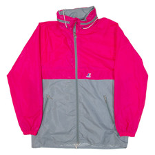 K-way Womens Windbreaker Jacket Pink Hooded L