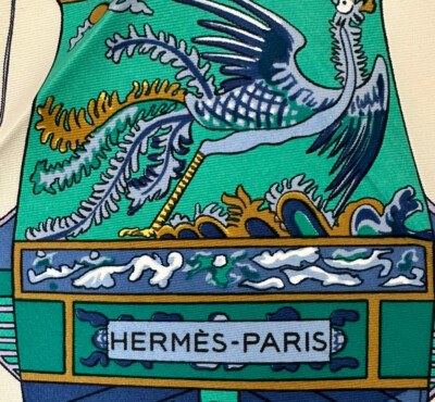 エルメス　HERMES カレ　スカーフ　junques et sampans エルメスHERMES カレスカーフjunques et sampans