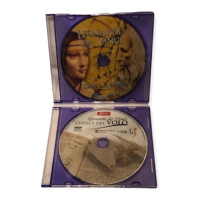 DVD x2 LEONARDO DA VINCI - Kunst und Wissenschaft - Flugcode - Dokumentarfilm