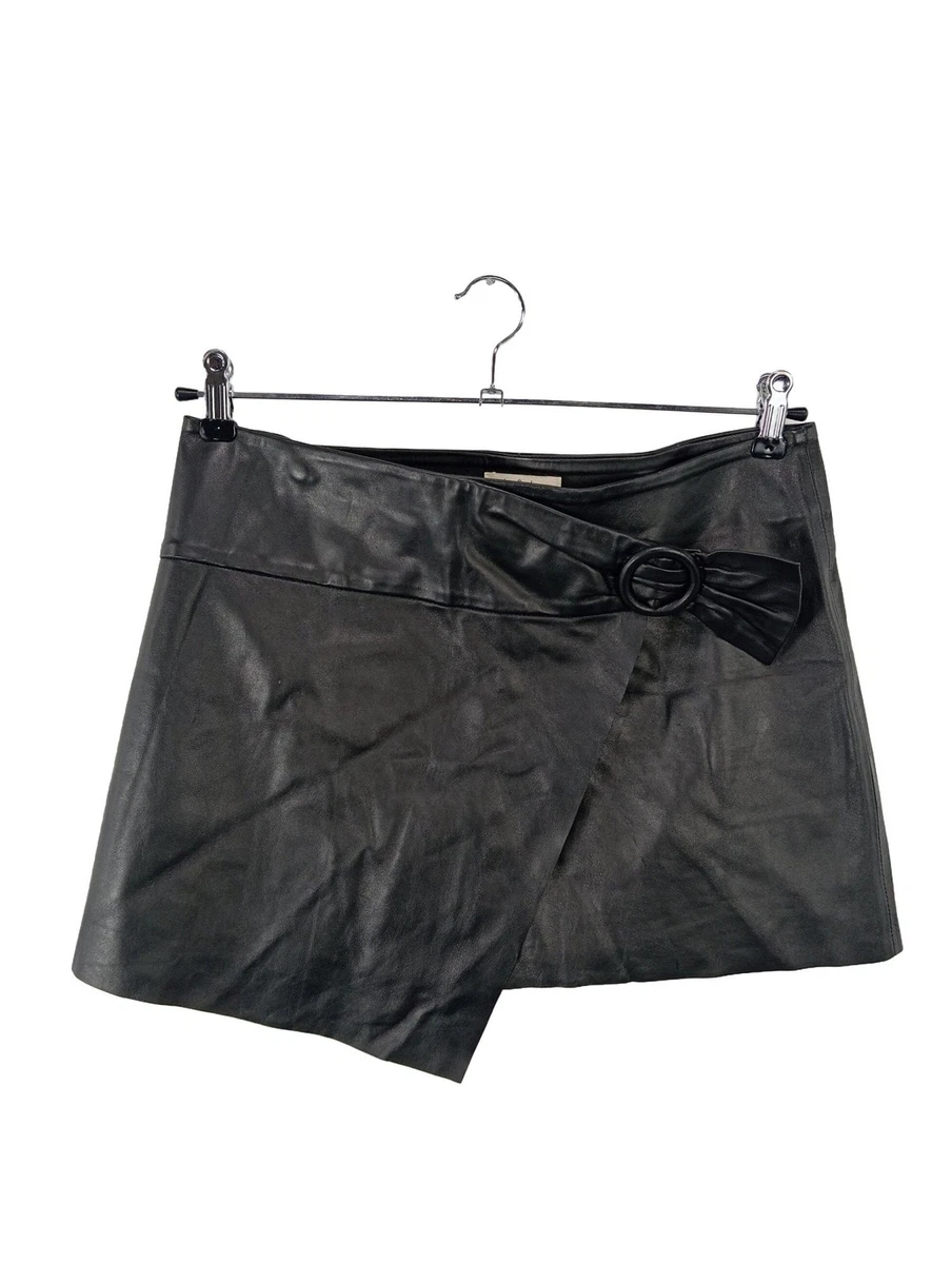 BA&SH Wickelrock Damen Rock Gr. DE 40 schwarz extravaganter Stil