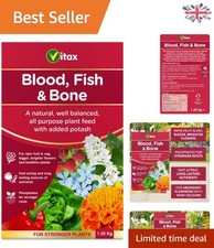 Vitax Organic Blood Fish & Bone Fertilizer 1.25kg - Boost Plant Growth Naturally 9.59 per kilo
