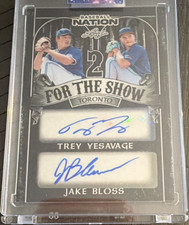 Leaf 2025 Baseball Nation 2 for the Show Yesavage/Bloss 1/1 Auto #2S-16