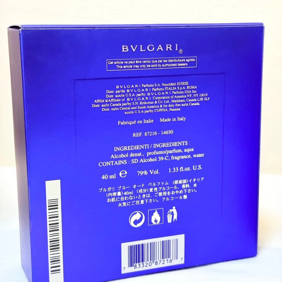 BVLGARI BLV Eau de Parfum 40 ml/1,33 fl oz. Edición limitada descontinuada sin usar Foto 3 de 4